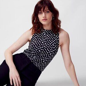 White House Black Market Sleeveless Halter Sweater - Size XS like new!